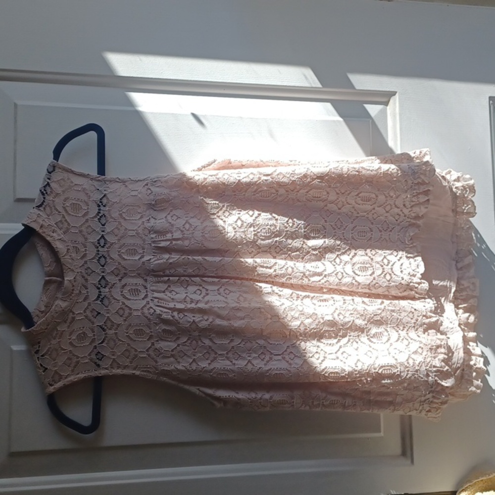 RO&DE Blush Pink lined Lace top